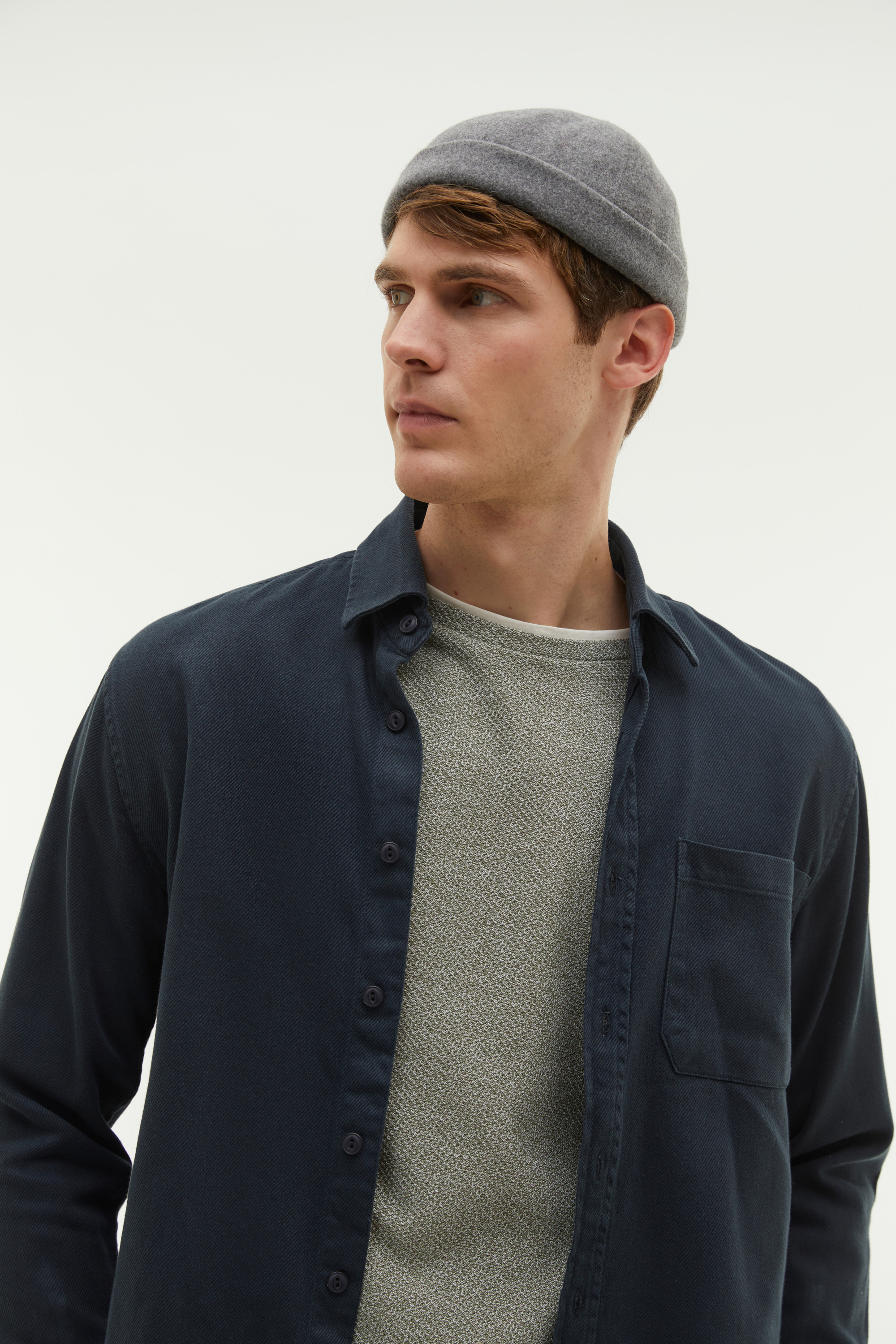 BİSİKLET YAKA TEKSTÜRLÜ KAZAK