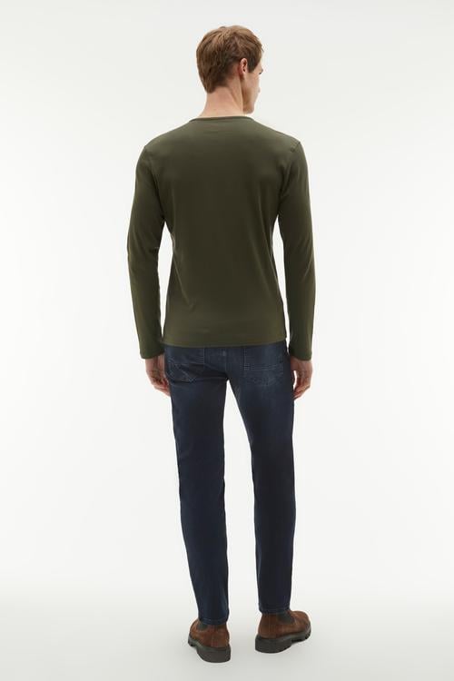  BİSİKLET YAKA UZUN KOLLU T-SHIRT