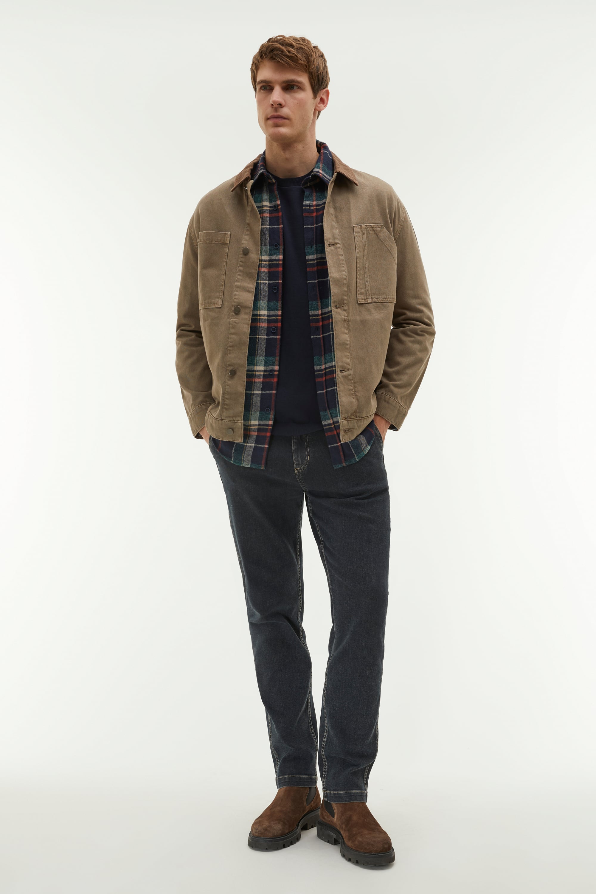 KESİK CEPLİ CASUAL CEKET