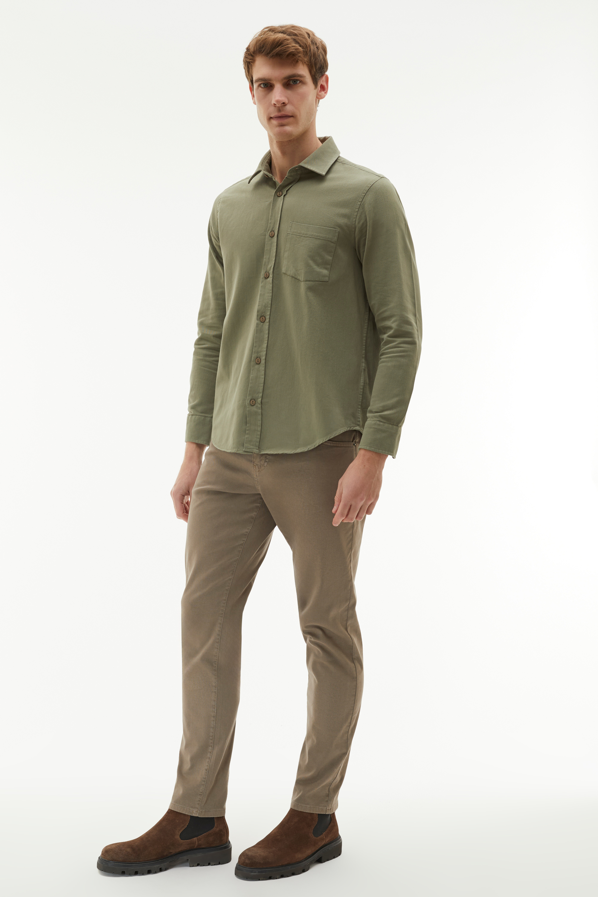 PAMUK KARIŞIMLI SLIM FIT PANTOLON