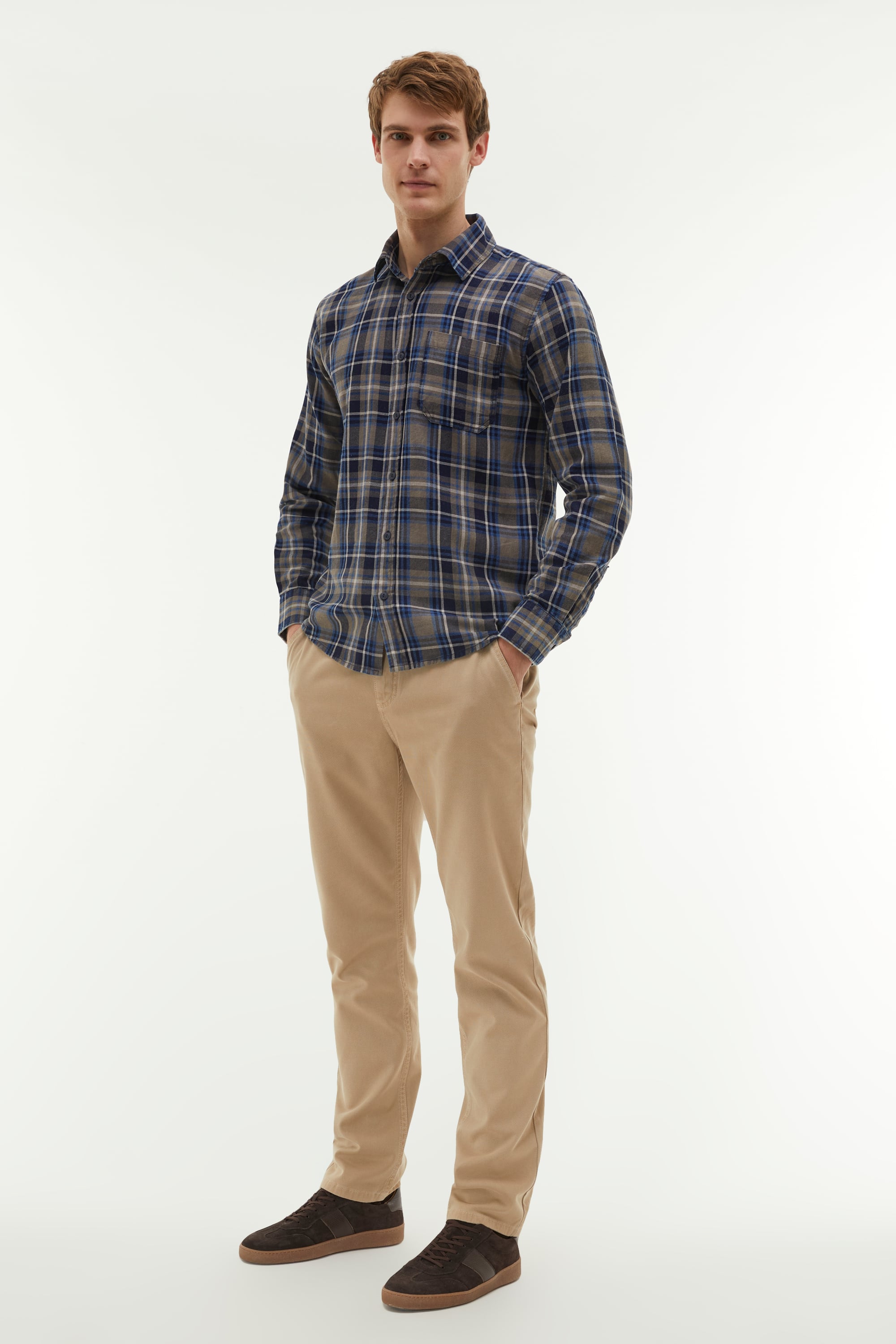 EKOSELİ REGULAR FIT UZUN KOLLU GÖMLEK