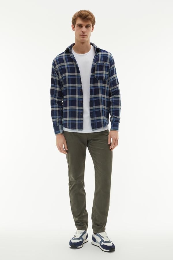 EKOSELİ REGULAR FIT UZUN KOLLU GÖMLEK