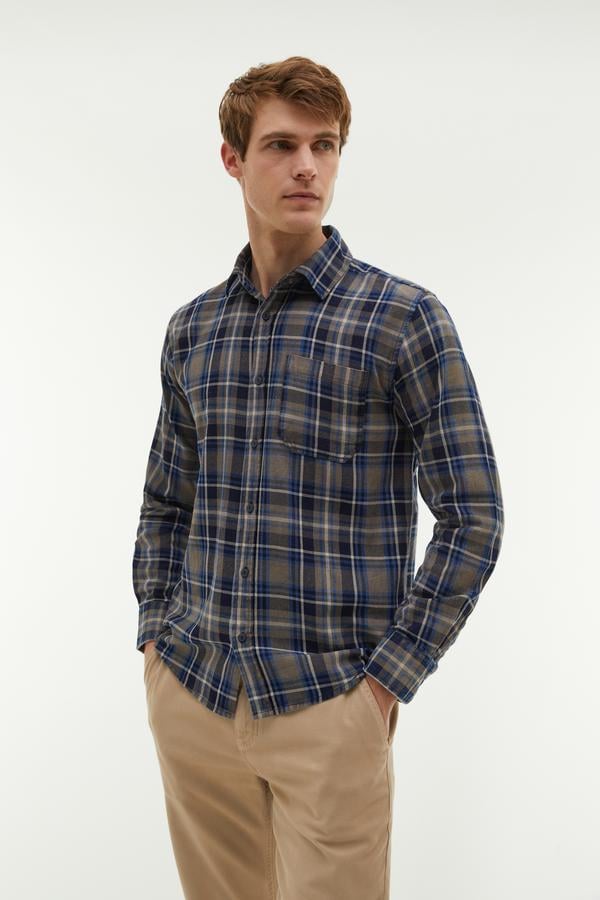 EKOSELİ REGULAR FIT UZUN KOLLU GÖMLEK