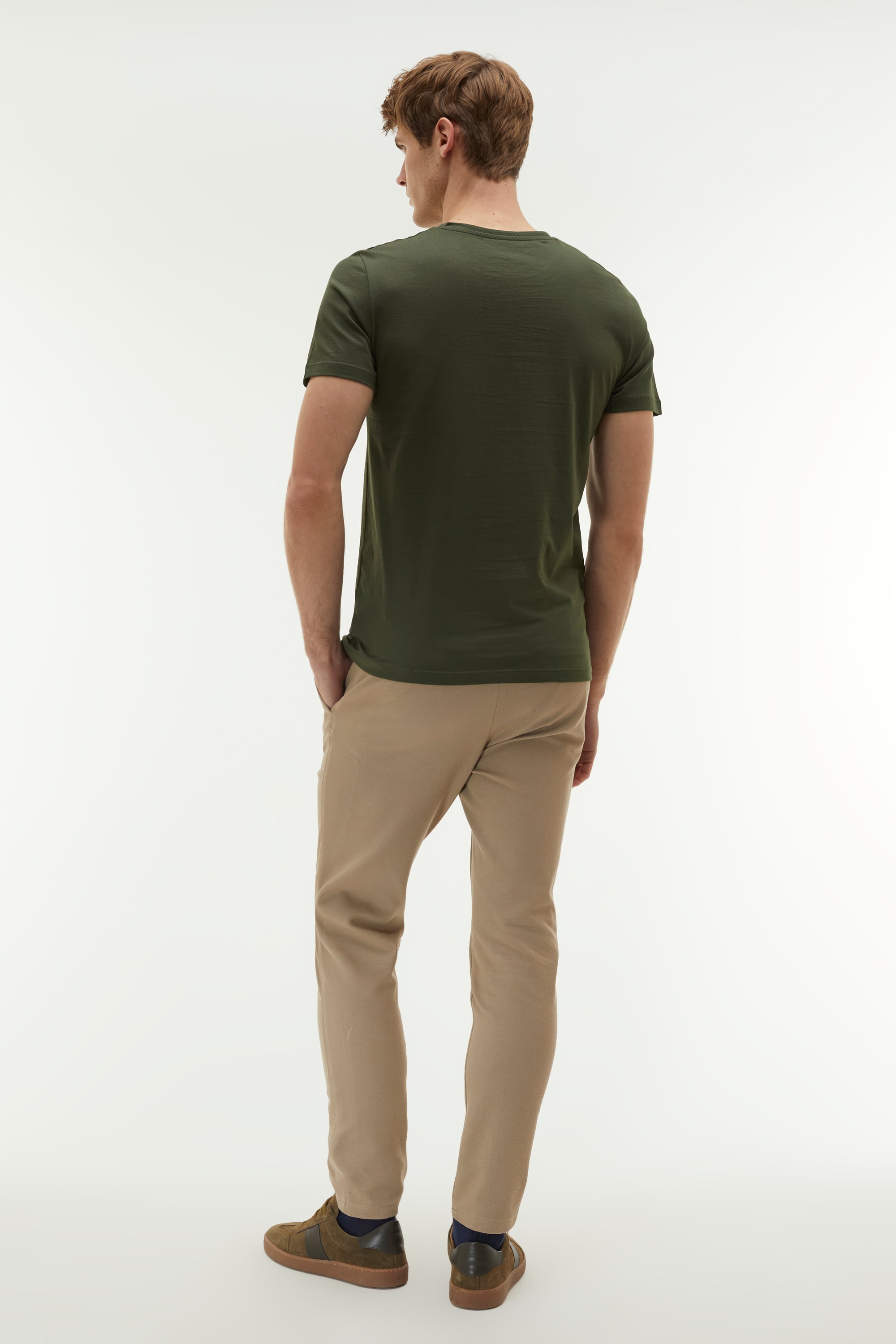 BİSİKLET YAKA REGULAR FIT T-SHIRT