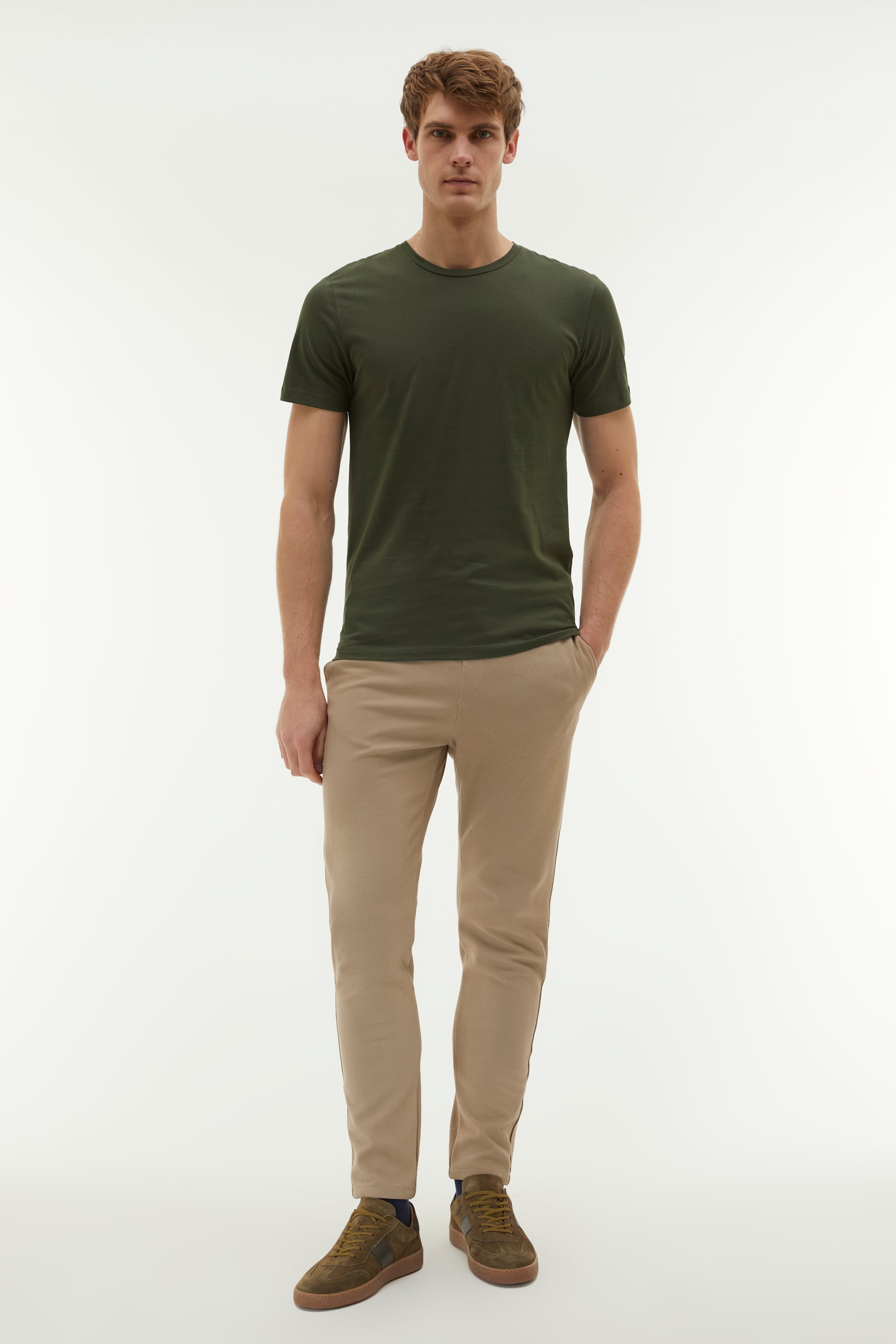 BİSİKLET YAKA REGULAR FIT T-SHIRT