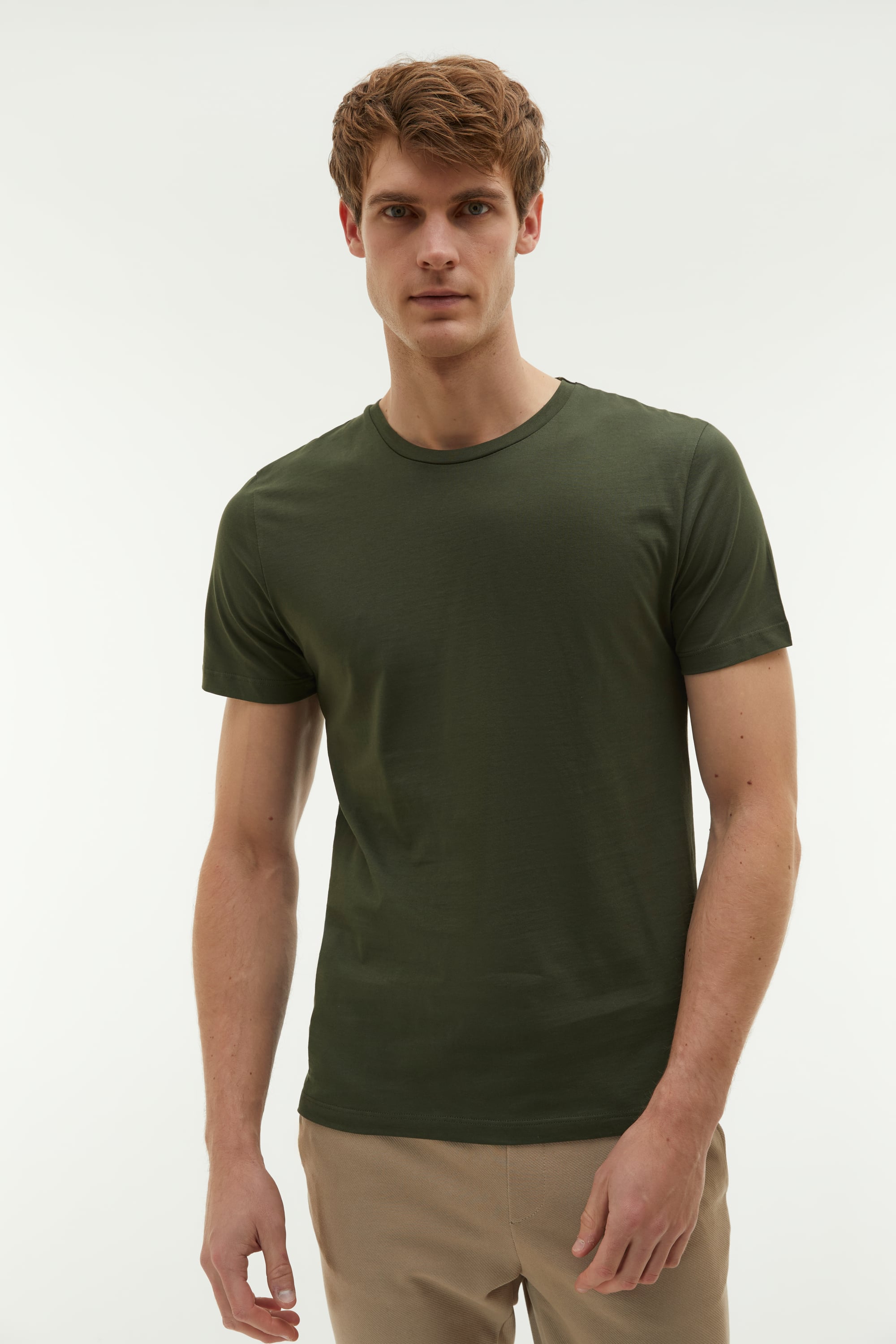 BİSİKLET YAKA REGULAR FIT T-SHIRT