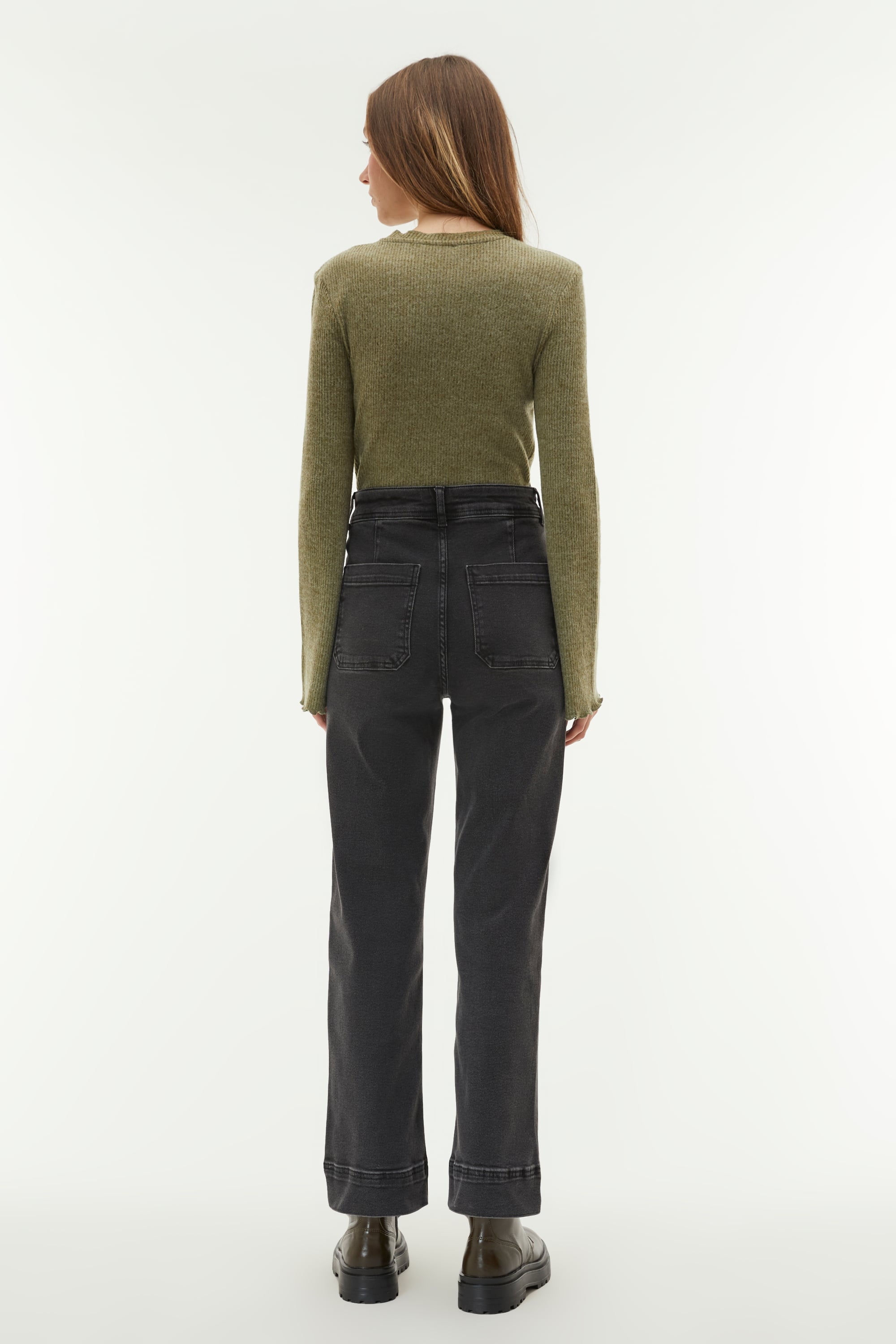 FİTİLLİ DİK YAKA BLUZ