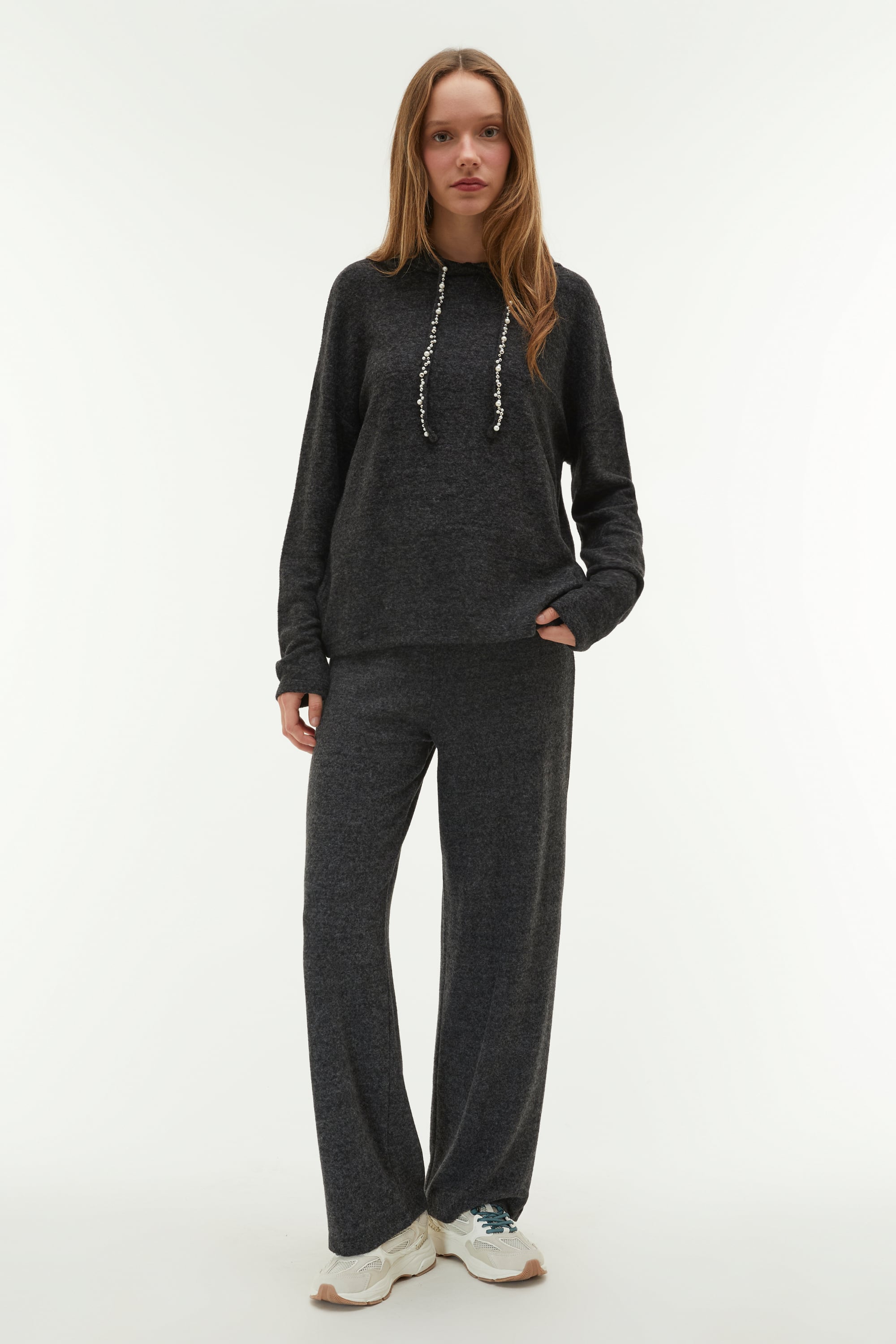 BELİ LASTİKLİ ÖRME PANTOLON