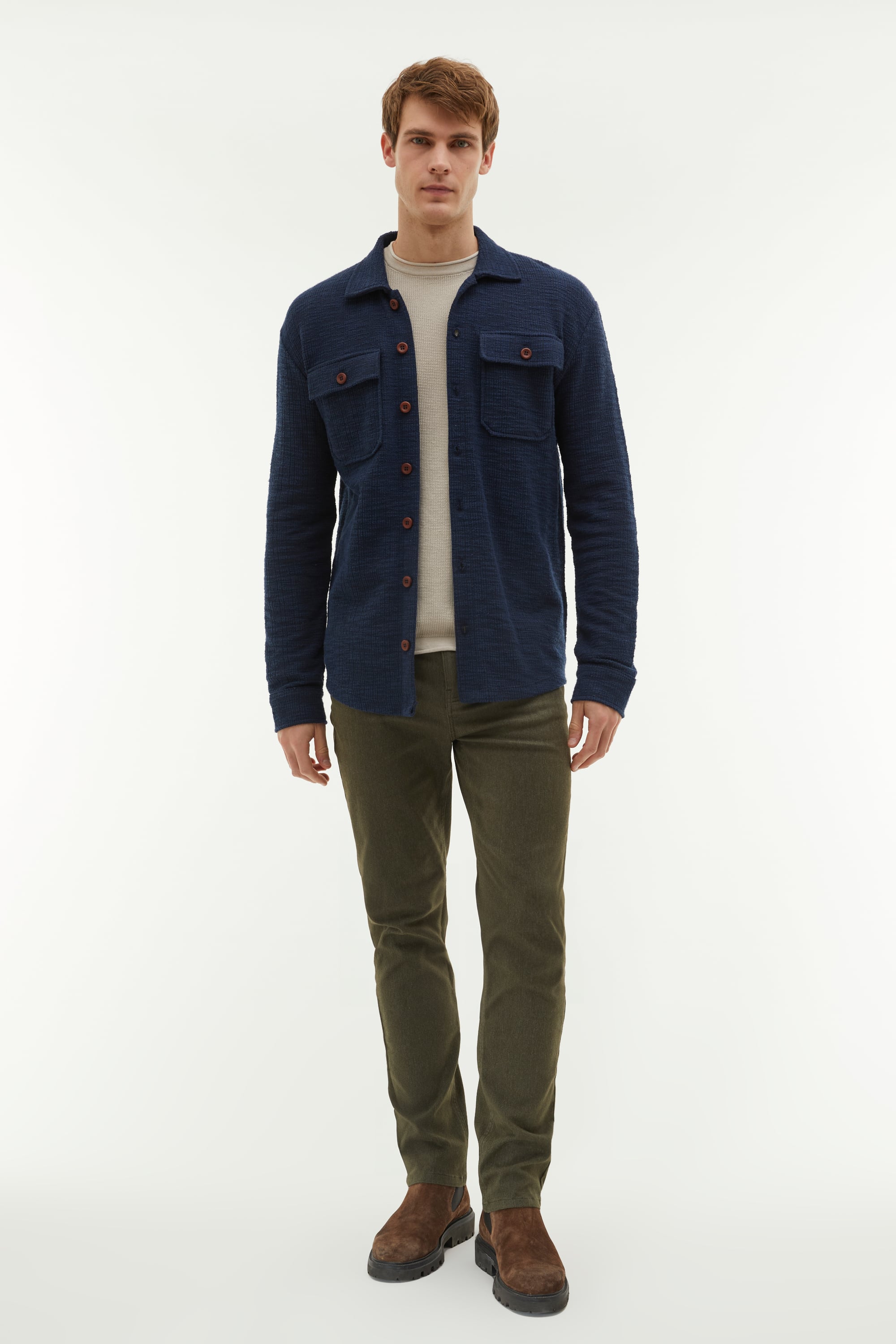 SLIM STRAIGHT FIT PANTOLON