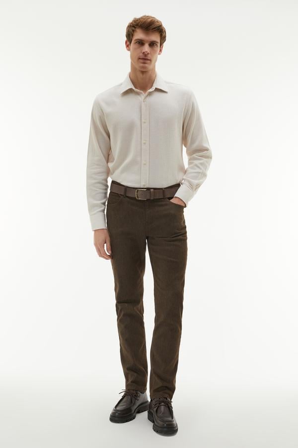 SLIM STRAIGHT FIT PANTOLON