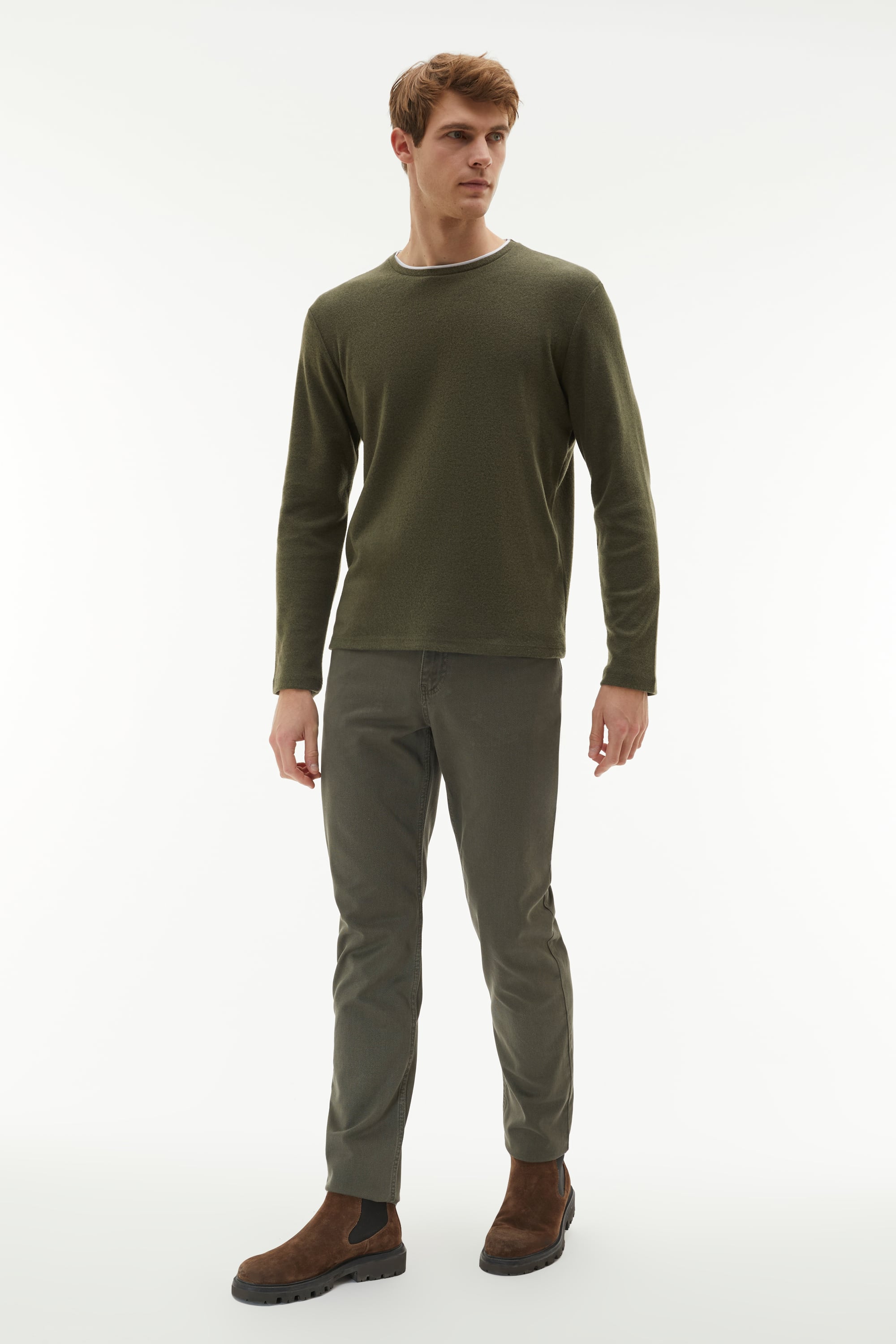 BİSİKLET YAKA SWEATSHIRT