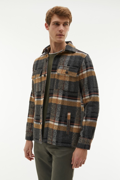 EKOSELİ DOKULU GÖMLEK CEKET