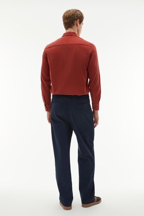  REGULAR FIT KADİFE UZUN KOLLU GÖMLEK