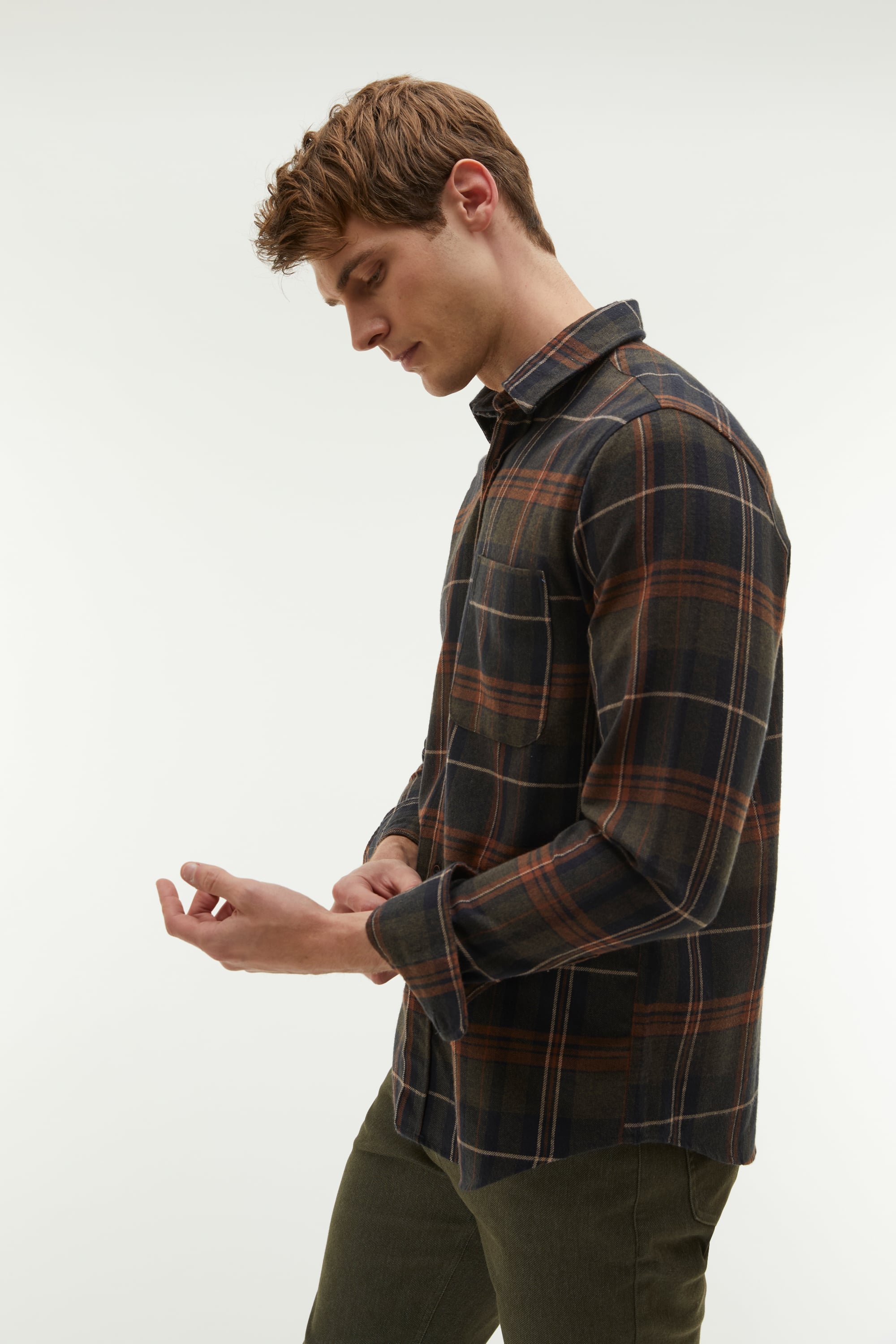 EKOSELİ REGULAR FIT CASUAL GÖMLEK