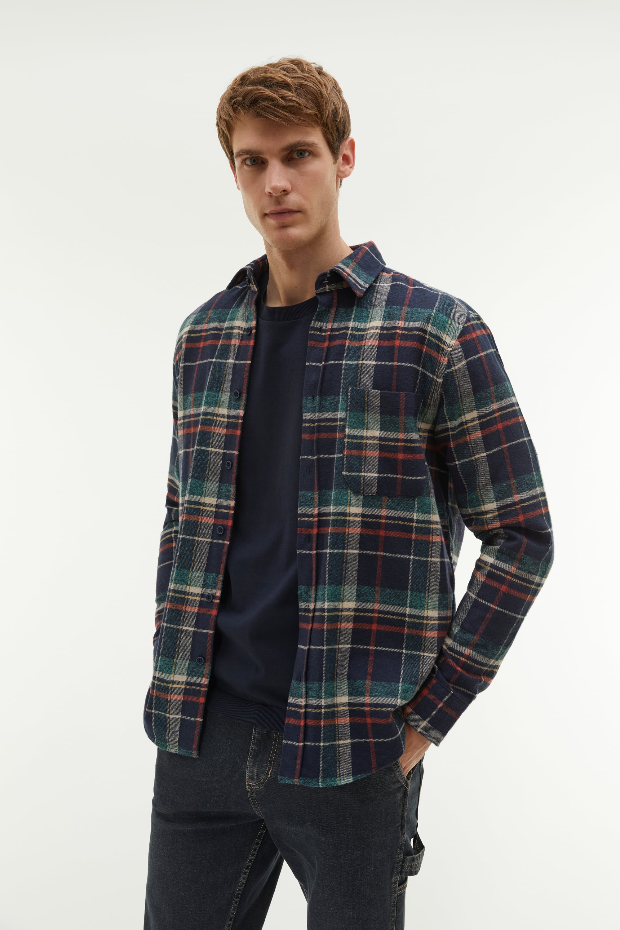 EKOSELİ REGULAR FIT CASUAL GÖMLEK