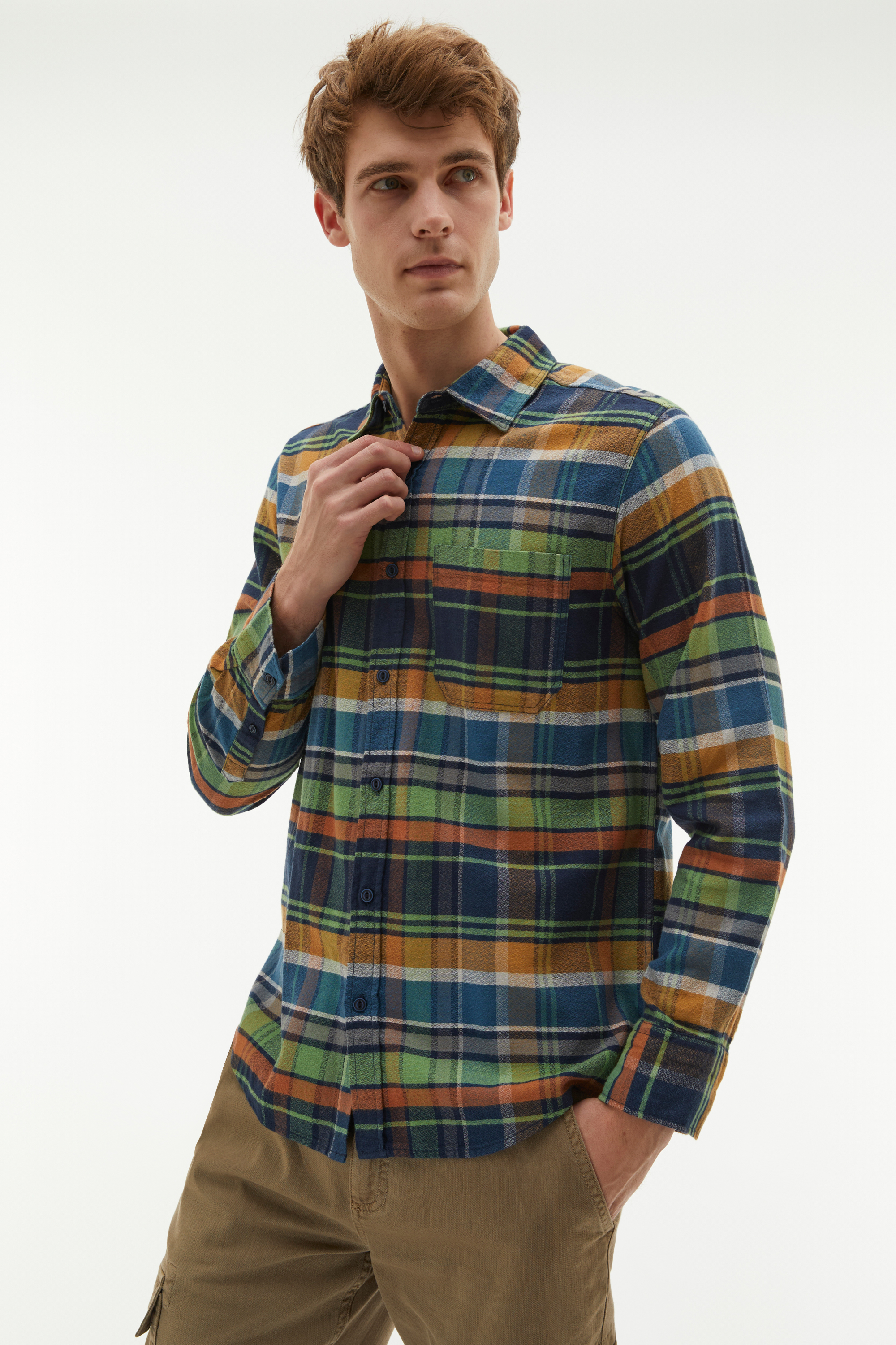 EKOSELİ REGULAR FIT CASUAL GÖMLEK