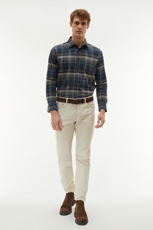  REGULAR FIT EKOSELİ UZUN KOLLU GÖMLEK