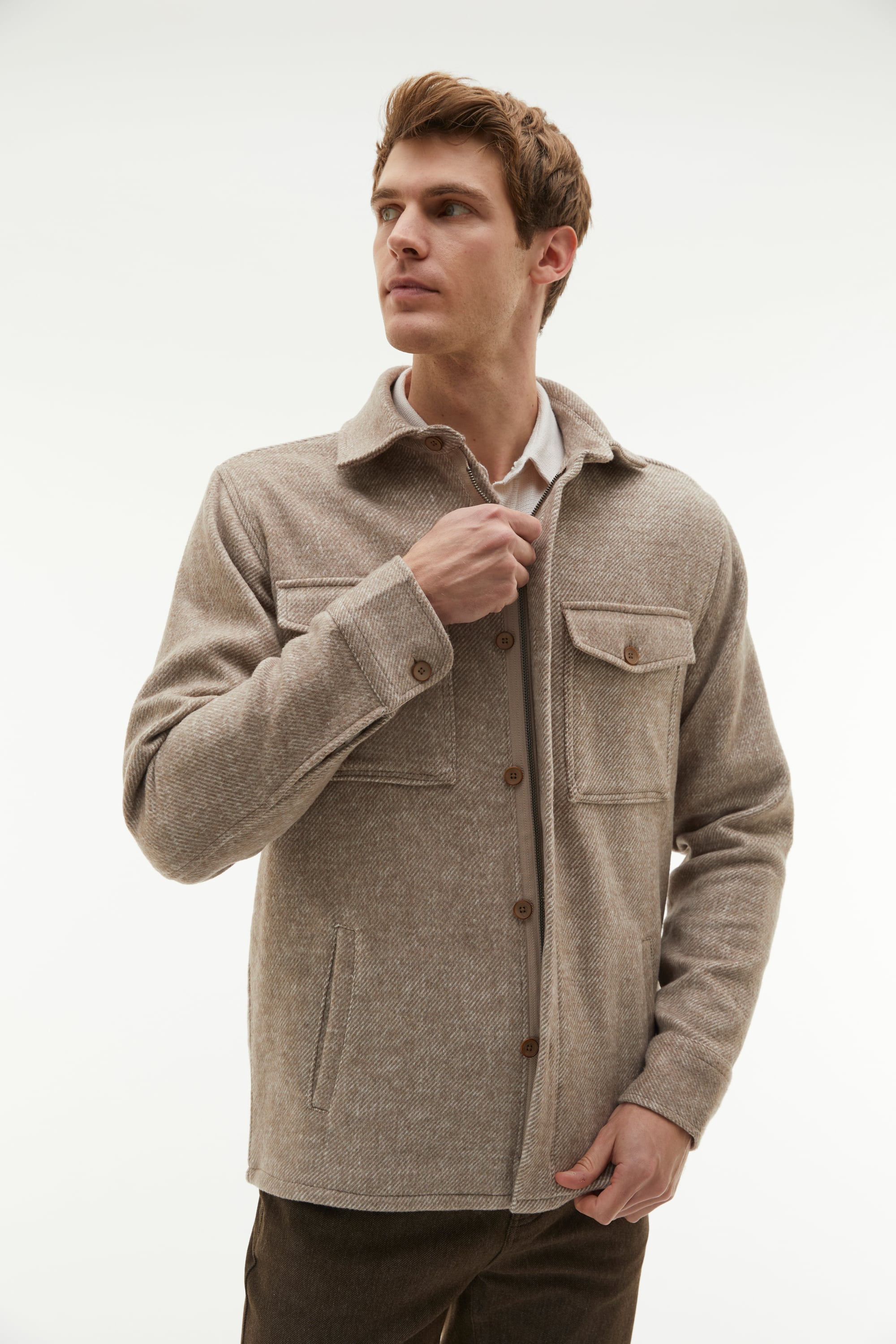 DÜĞMELİ GÖMLEK CEKET