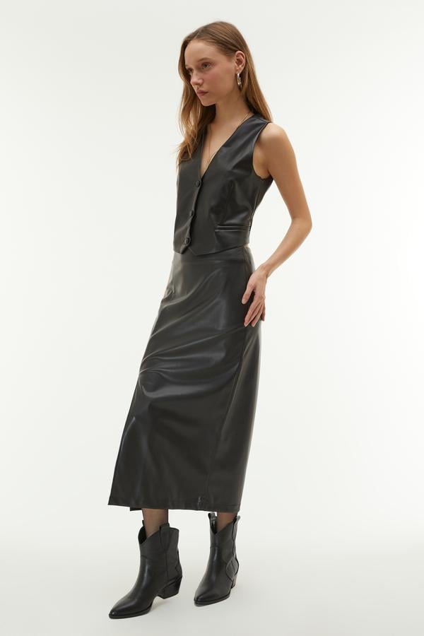 DERİ GÖRÜNÜMLÜ SMART YELEK