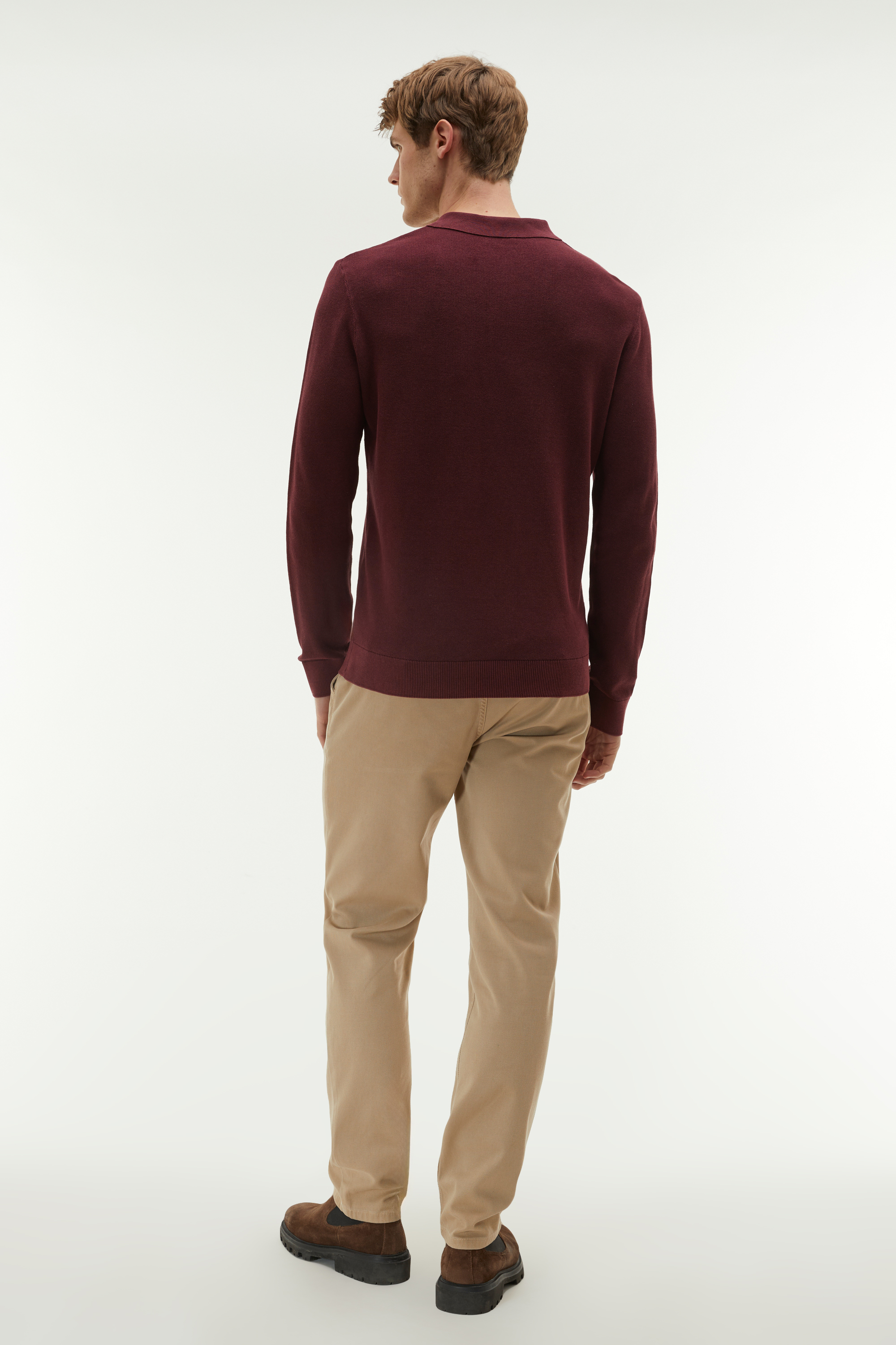 DÜĞMELİ POLO YAKA TRİKO KAZAK