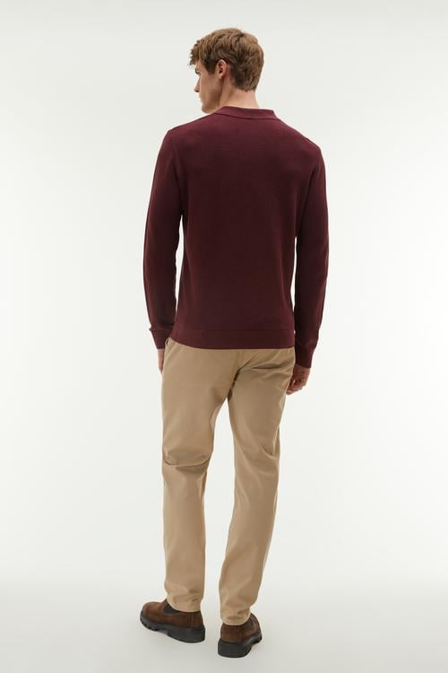 DÜĞMELİ POLO YAKA TRİKO KAZAK