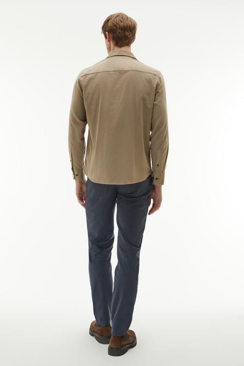  REGULAR FIT KADİFE UZUN KOLLU GÖMLEK