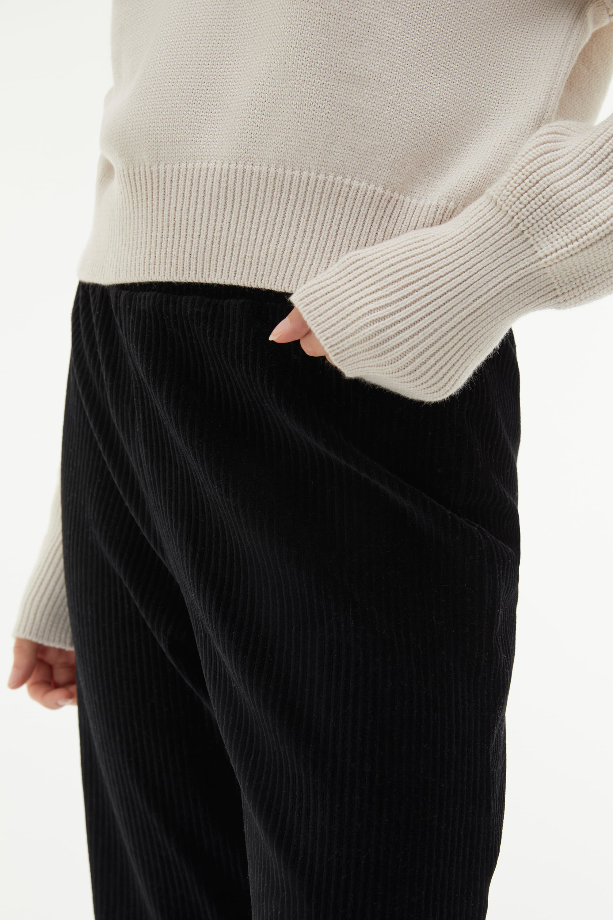 KADİFE DOKULU WIDE LEG EŞOFMAN ALTI