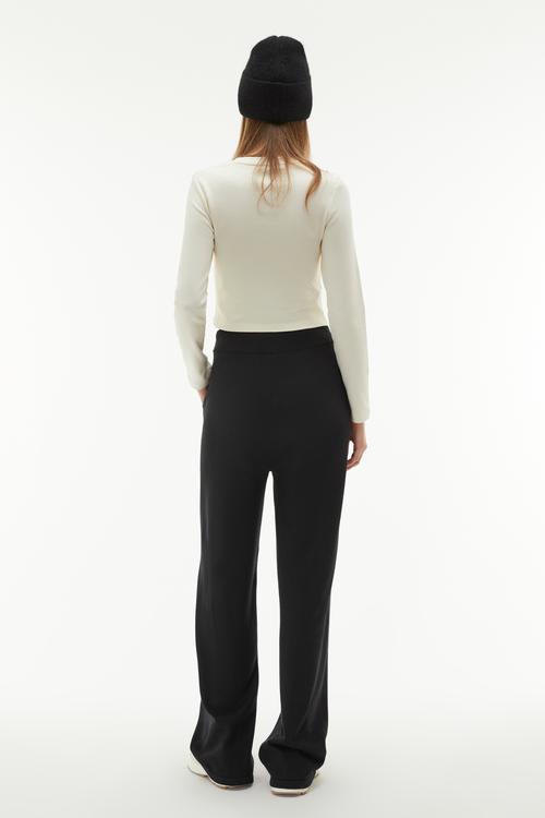  BİSİKLET YAKA FITTED UZUN KOLLU T-SHIRT