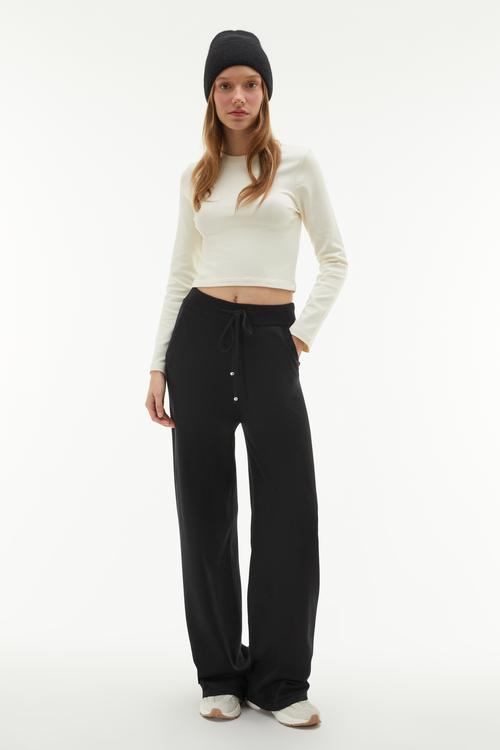  BİSİKLET YAKA FITTED UZUN KOLLU T-SHIRT