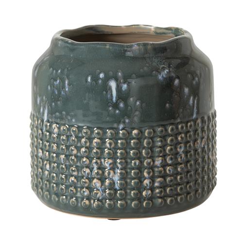 AZUL SERAMİK VAZO 18X16CM