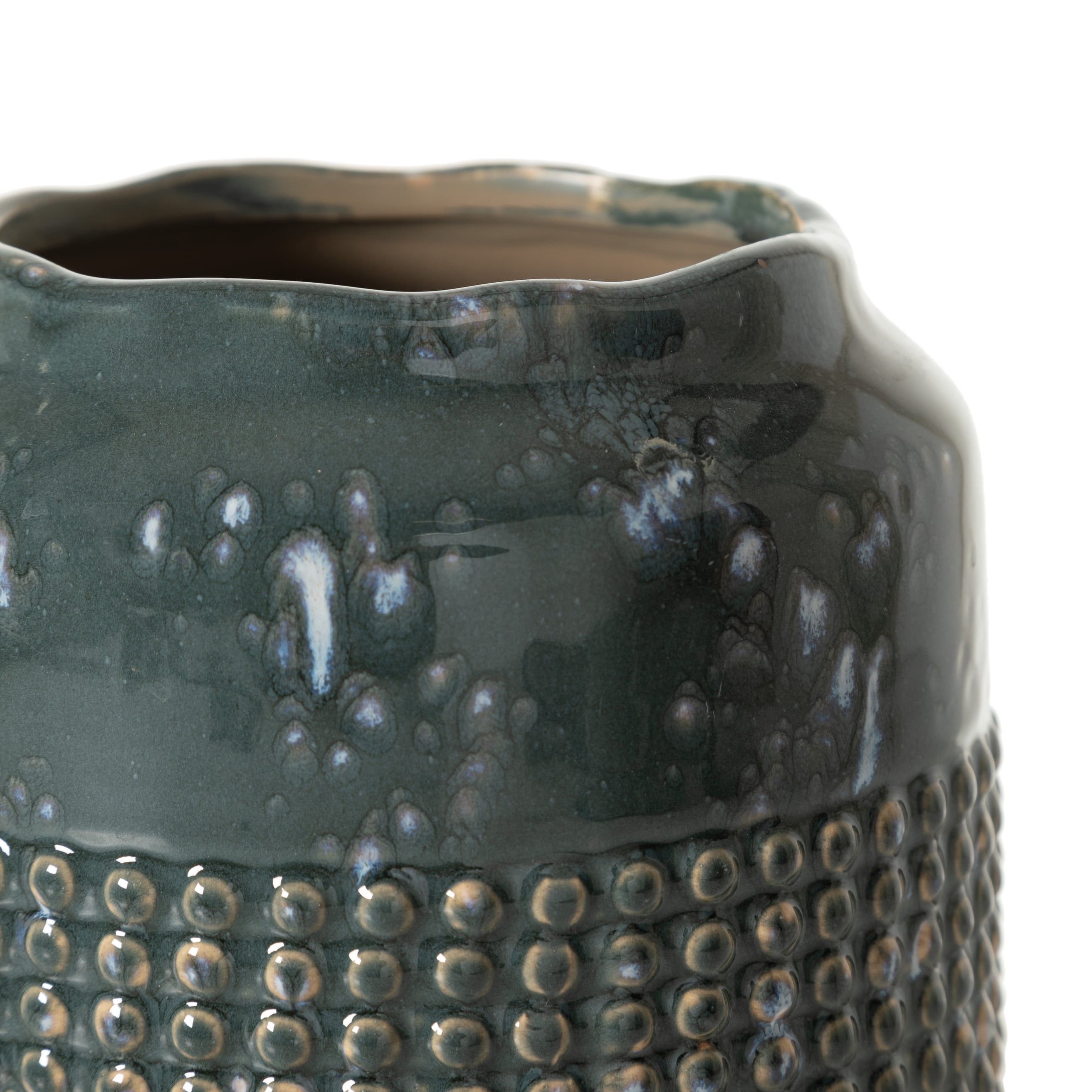 AZUL SERAMİK VAZO 18X16CM