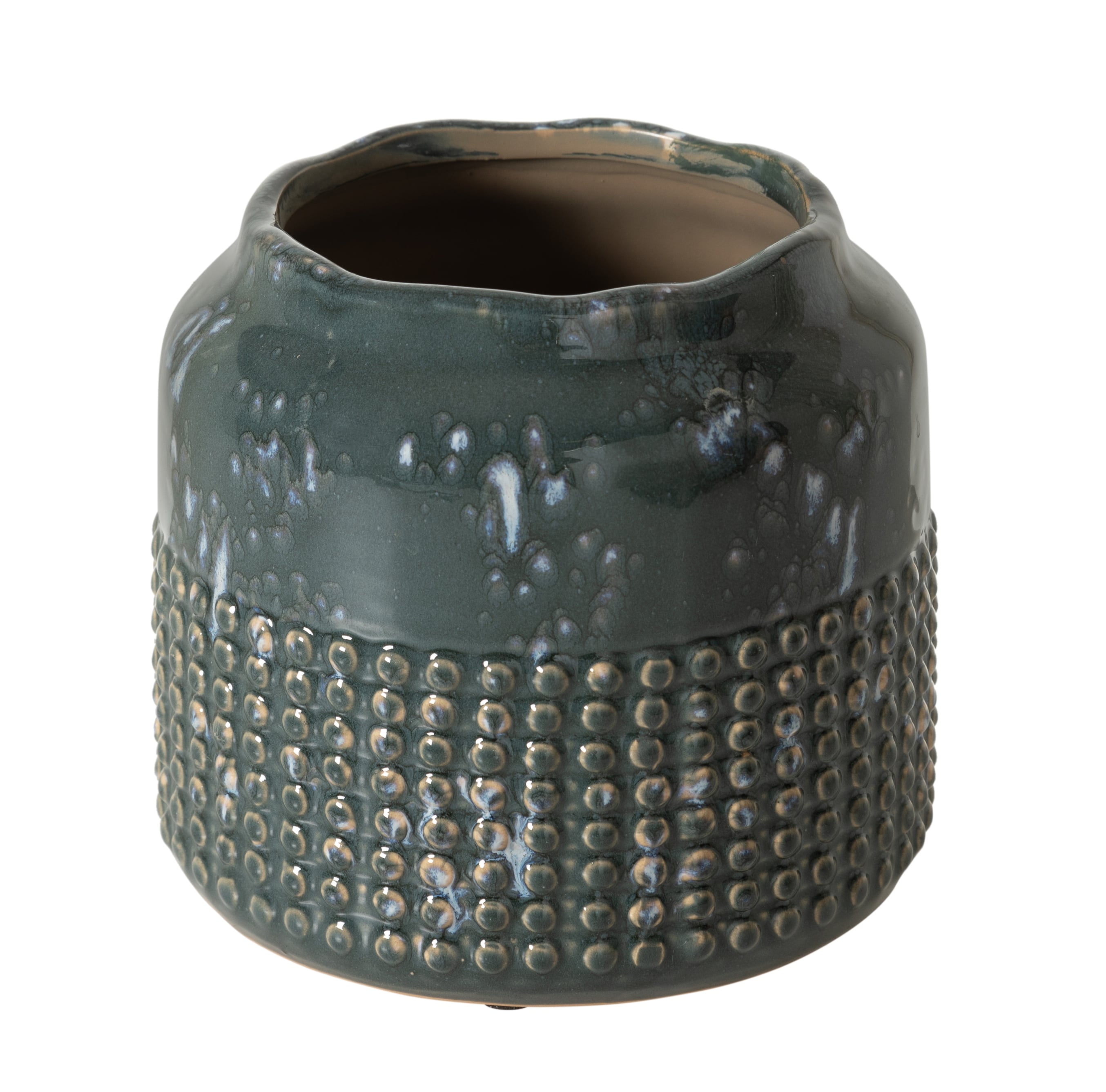 AZUL SERAMİK VAZO 18X16CM