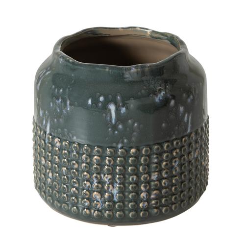 AZUL SERAMİK VAZO 18X16CM