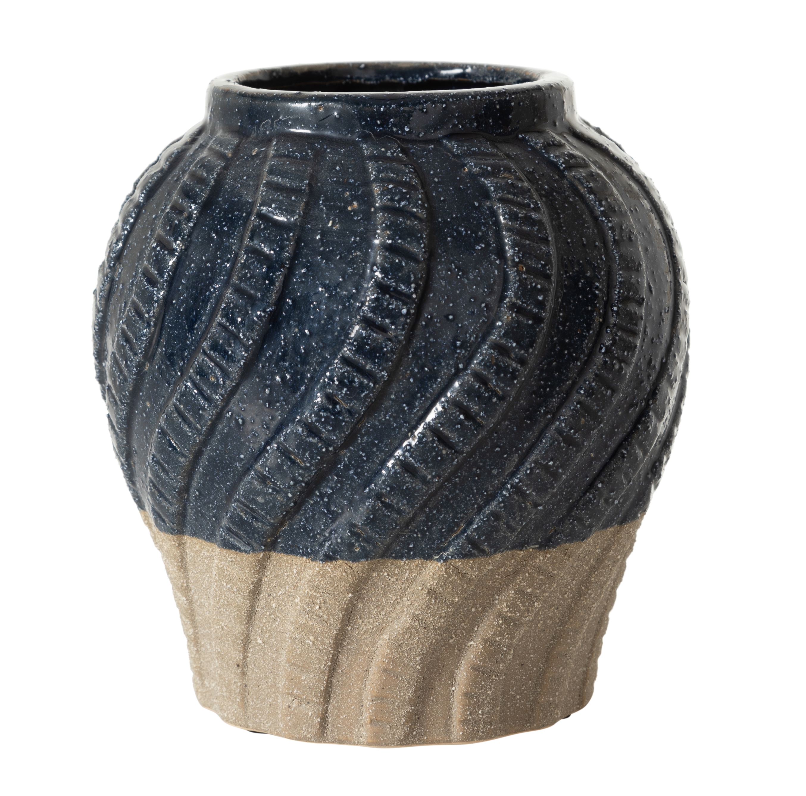 WAVY SERAMİK VAZO 18X19CM