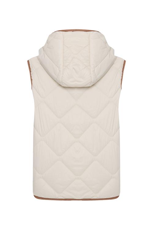  KAPİTONELİ KAPÜŞONLU CROP ŞİŞME YELEK