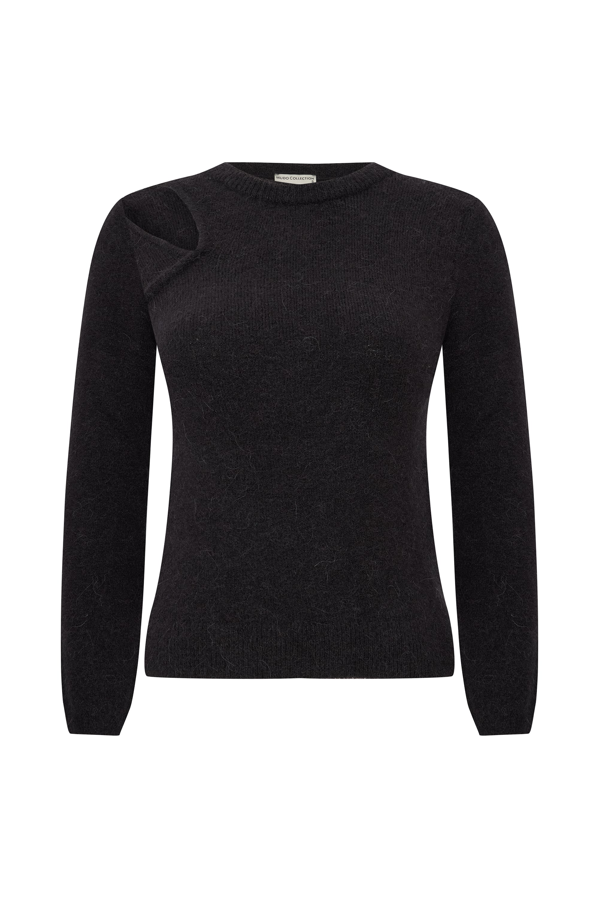 AÇIK OMUZ DETAYLI KAZAK