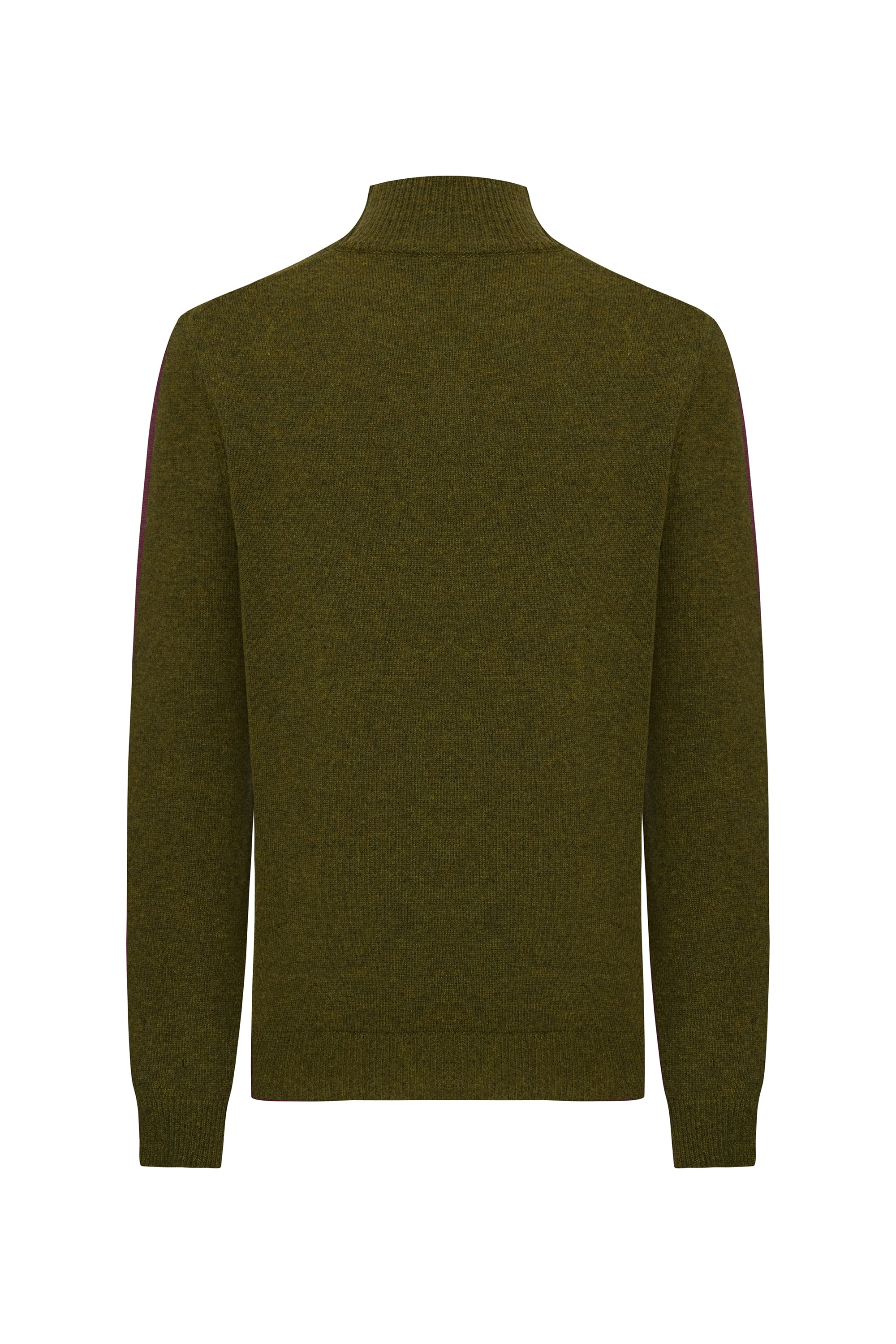 DÜĞMELİ DİK YAKA YÜN KAZAK