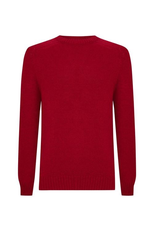 BİSİKLET YAKA YÜN KARIŞIMLI TRİKO KAZAK