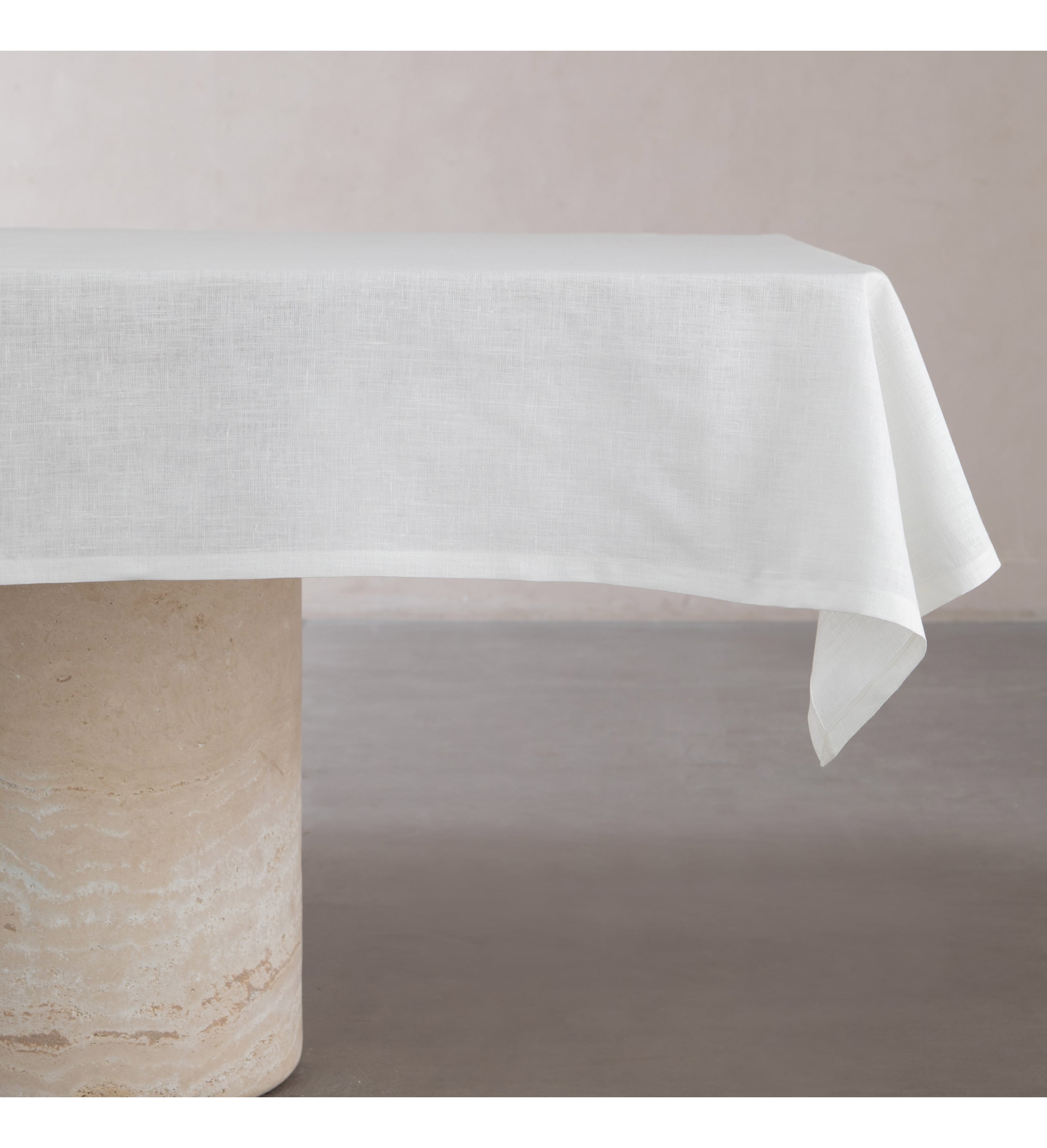 WHITNEY KETEN MASA ÖRTÜSÜ BEYAZ 140x180