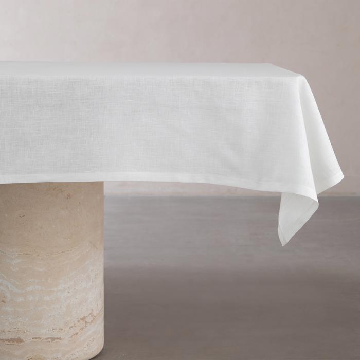 WHITNEY KETEN MASA ÖRTÜSÜ BEYAZ 140x180