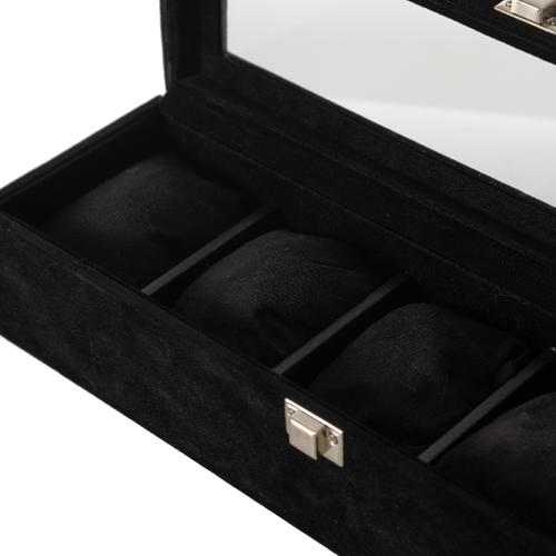  SAAT KUTUSU 5'Lİ ALCANTARA SIYAH