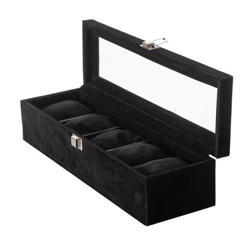  SAAT KUTUSU 5'Lİ ALCANTARA SIYAH