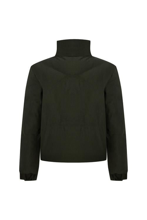  DİK YAKA KAPİTONELİ ŞİŞME CROP MONT