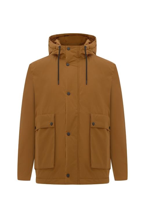 ÖN CEPLİ KAPÜŞONLU MONT