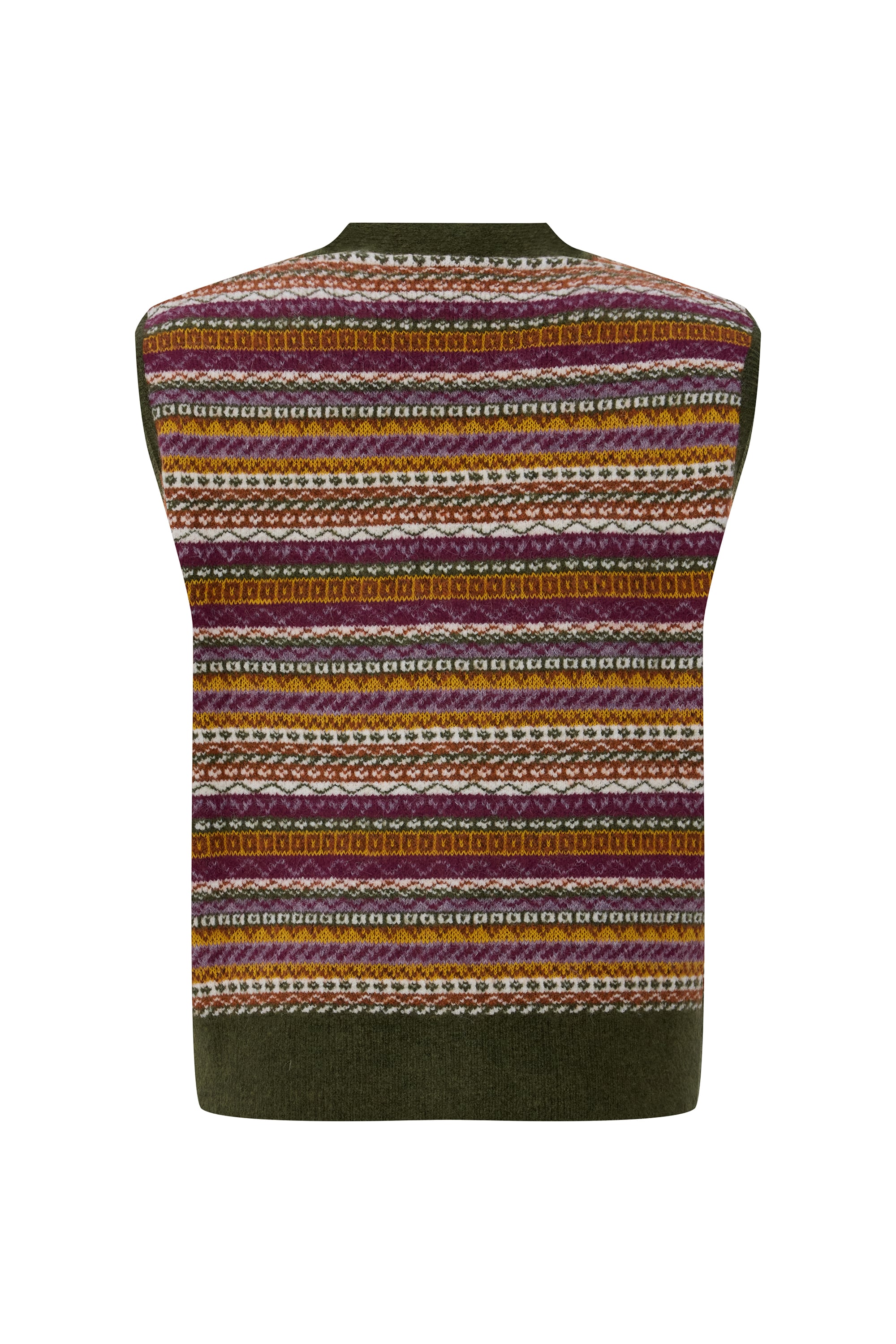 JAKARLI ETNİK DESENLİ V YAKA YELEK