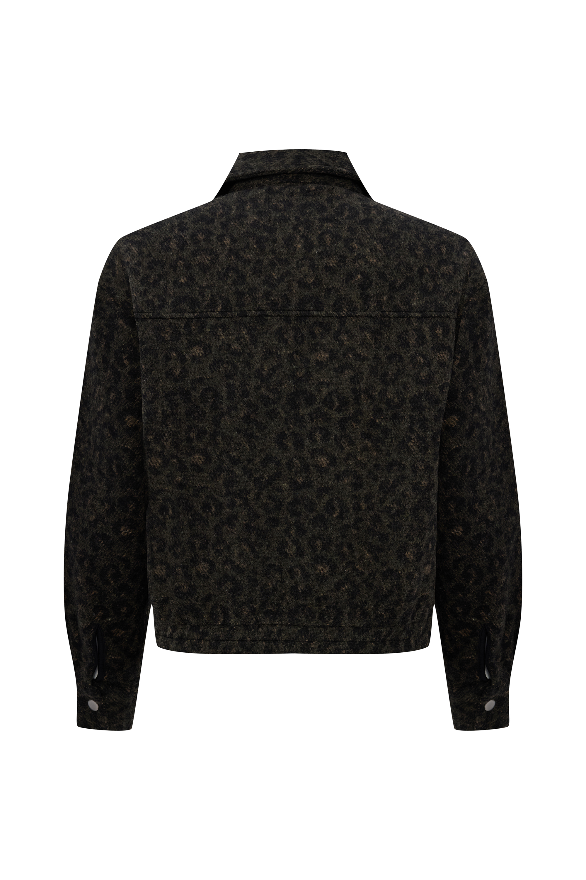 LEOPAR DESENLİ JAKARLI BOMBER CEKET