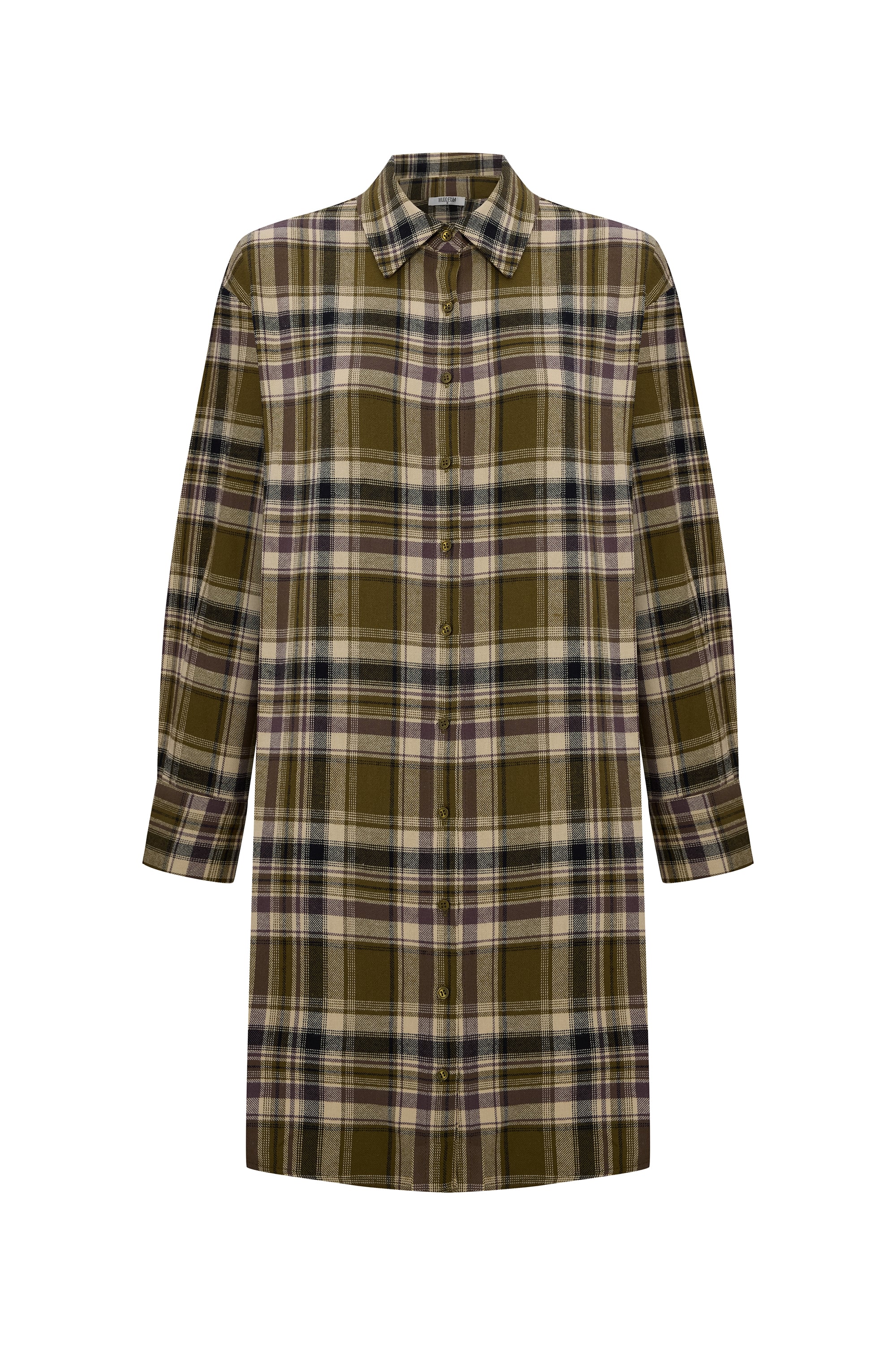 EKOSELİ MİNİ GÖMLEK ELBİSE