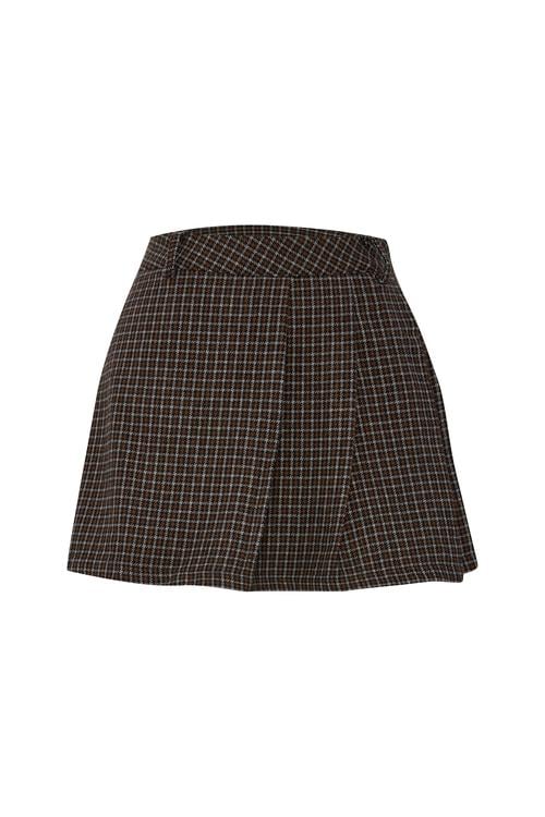 EKOSELİ PİLELİ MİNİ ŞORT ETEK