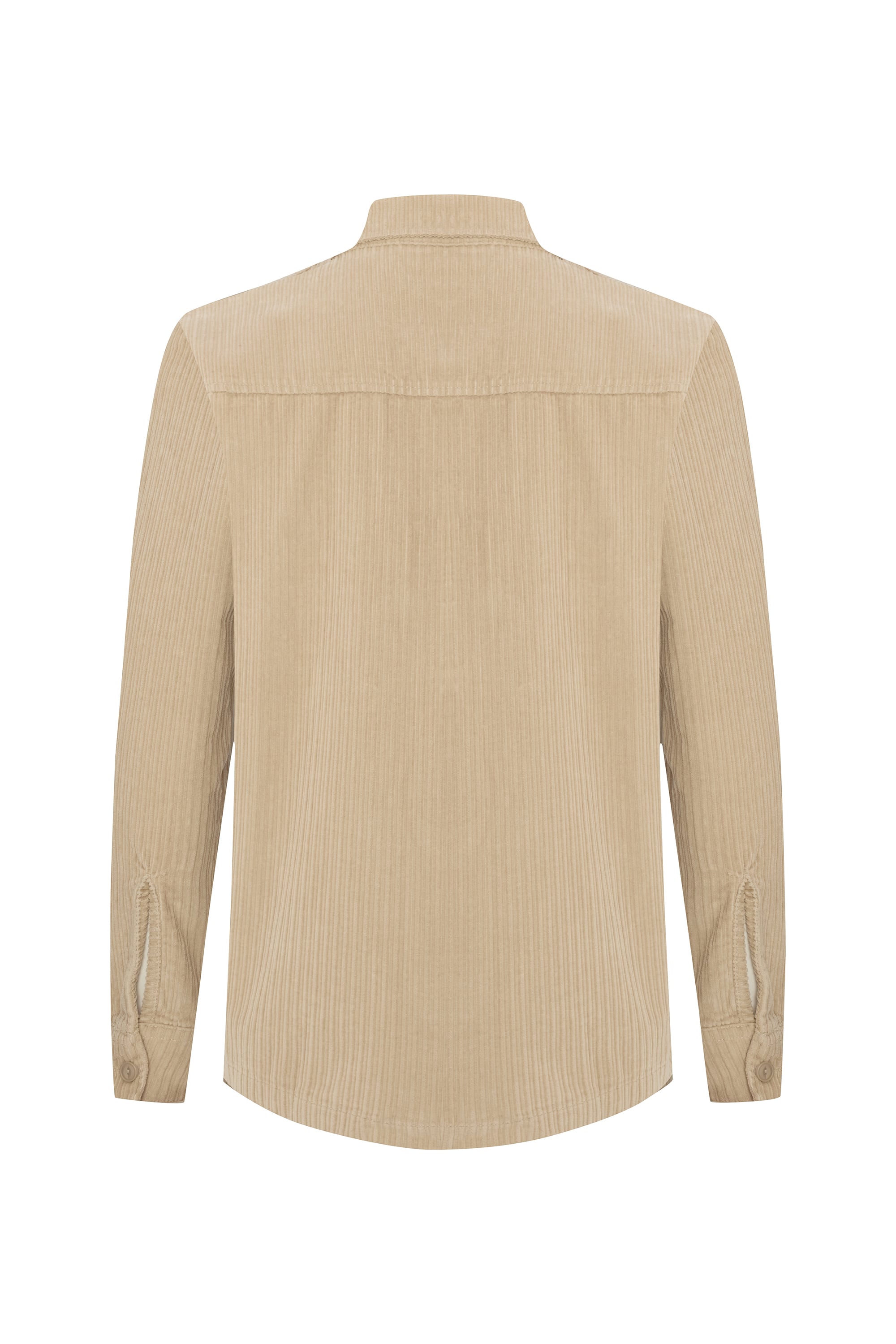 ÇİFT CEPLİ KADİFE UZUN KOLLU GÖMLEK