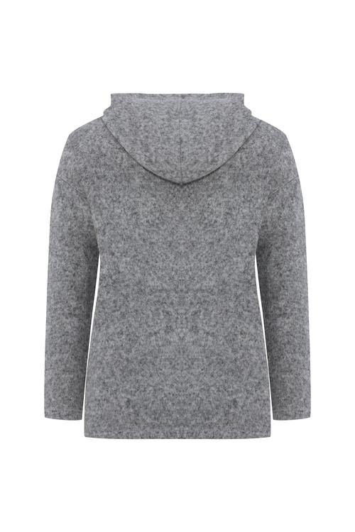  YUMUŞAK DOKULU SİMLİ KAPÜŞONLU SWEATSHIRT